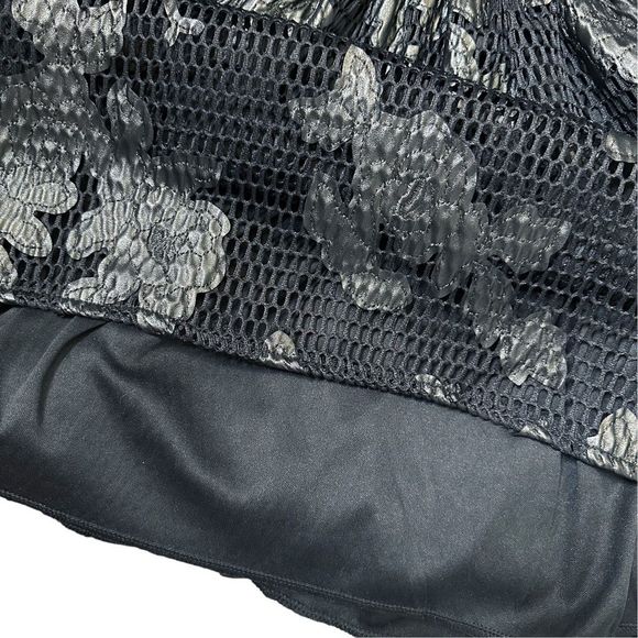 Xtaren Black Mesh Cut Out Dress - Size Medium - Picture 6 of 7